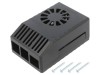 Carcasă ABS neagră pentru Raspberry Pi 4 B - 62mm