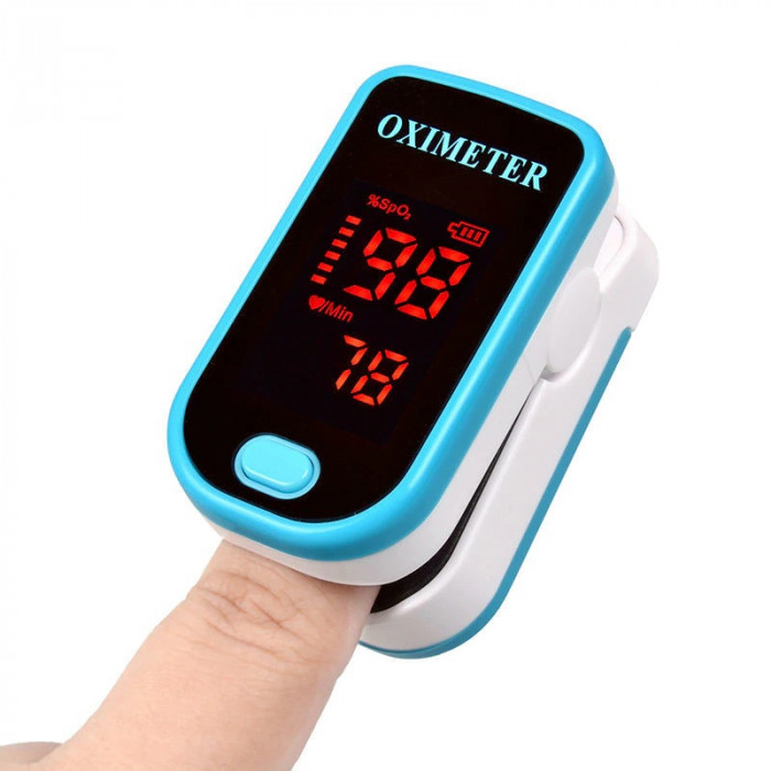 Pulsometru Oximetru, Finger Pulse Oximeter, Indica nivelul de saturatie a oxigenului din sange, Masoara rata pulsului