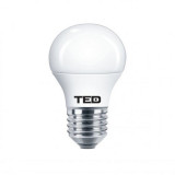 Bec LED E27, 7W 6400K G45 560lm, TED, Ted Electric