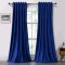 Set draperii soft cu rejansa transparenta cu ate pentru galerie, Super, 200x230 cm, densitate 200 g/mp, Albastru, 2 buc