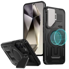 Husa pentru samsung galaxy s25 plus - armorvault magsafe a?? protecE?ie E?i funcE?ionalitate de top, negru foto
