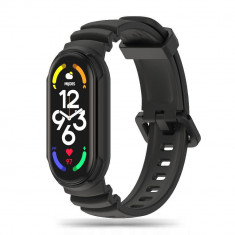 Curea Tech-Protect Iconband Hybrid pentru Xiaomi Mi Smart Band 5/6/7/NFC Negru