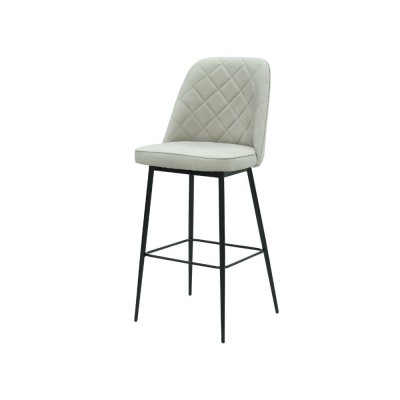 Scaun de bar alb in diferite materiale ✔ model FOX foto