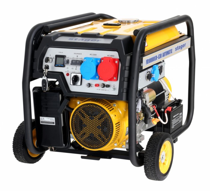 Generator Automatic Stager FD 10000ER-E3R dual 230V 400V, 8.5kW, benzina, conector ATS, multistart