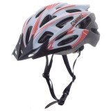 Casca ciclisti MTB Awina, marime M (55cm - 58cm), culoare alb/rosu Cod:AWR0454