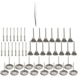 Cumpara ieftin Set 45 perii de curatare Crifoom, 3 forme, inox, argintiu
