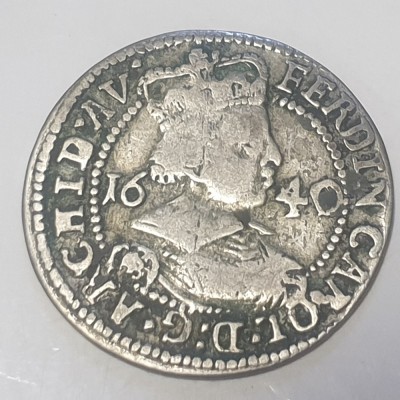 Austria Tirol 3 kreuzer 1640 argint Ferdinand Karol foto