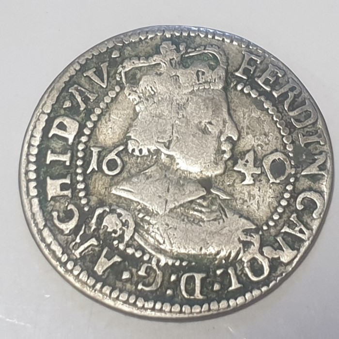 Austria Tirol 3 kreuzer 1640 argint Ferdinand Karol