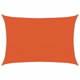 Cumpara ieftin Panza parasolar, portocaliu dreptunghiular 4x5 m HDPE 160 g/m&sup2;