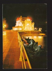 CPIB 19909 CARTE POSTALA - CONSTANTA. RESTAURANTUL "CAZINO", NOAPTEA