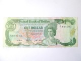 Rara! Belize 1 Dollar 1987 in stare foarte buna