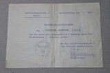 Brevet provizoriu pt Medalia Cruciada Impotriva Comunismului fara bareta dat in 1942 unui ofiter din Flotila 4 Aviatie