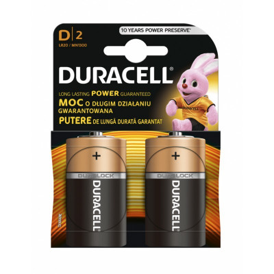 Baterie Alcalina Duracell D2 LR20 Set 2 Baterii foto