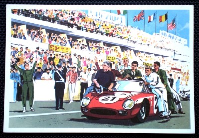 P.372 RECLAMA AUTO CIOCOLATA JAQUES LE MONDE DES AUTOS 1966 24H LE MANS foto
