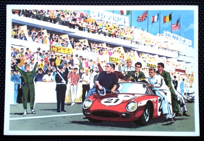 P.372 RECLAMA AUTO CIOCOLATA JAQUES LE MONDE DES AUTOS 1966 24H LE MANS