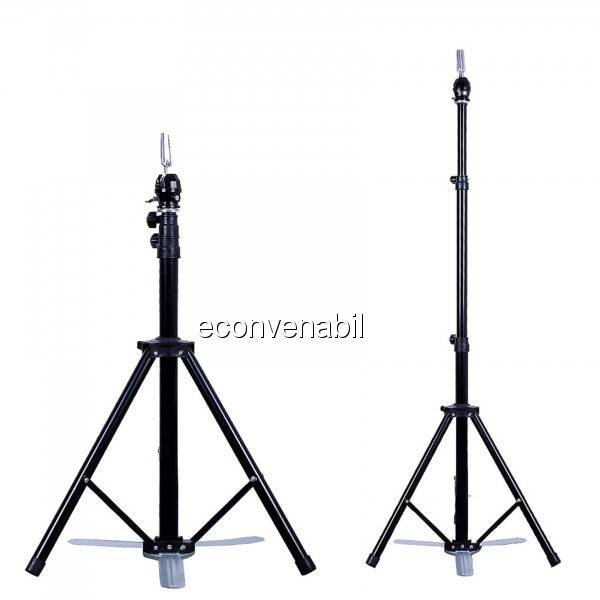 Trepied din Metal pentru Cap de Practica Salon Coafor 80-135cm TRP01 Trepied din Metal pentru Cap de Practica Salon Coafor 80-135cm TRP01