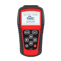 Tester auto FOXMAG24, pentru diagnoza autoturisme, efectueaza module de tesatre, dimensiuni 20 x 10 x 3.8 cm, rosu/negru