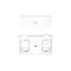 Coltar din plastic cu capac pentru prindere blat, alb, 100 buc / set