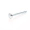 Surub cu filet metric, cu cap bombat torbant, zincat alb, diametru cap 20.65 mm, M8 x 100 mm