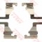 Set accesorii, placute frana VW MULTIVAN V (7HM, 7HN, 7HF, 7EF, 7EM, 7EN) (2003 - 2015) TRW PFK637