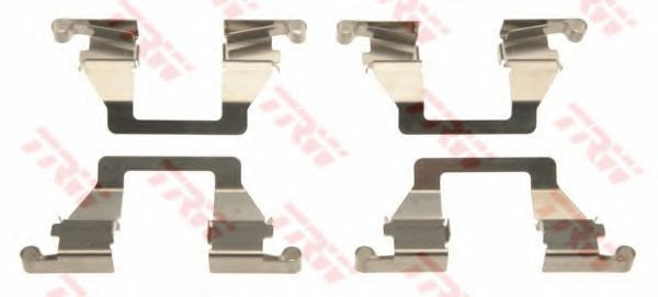 Set accesorii, placute frana VW MULTIVAN V (7HM, 7HN, 7HF, 7EF, 7EM, 7EN) (2003 - 2015) TRW PFK637