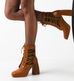 Cumpara ieftin Botine dama Lokan Camel