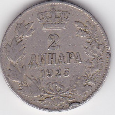 YUGOSLAVIA Iugoslavia 2 DINARI 1925