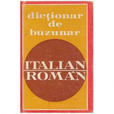 Virgil Ani, Doina Condrea-Derer - Dictionar de buzunar italian-roman - 125056 foto