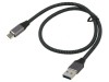 Cablu USB 3.1 A la C 0,5m Negru/Gri 10Gbps