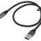 Cablu USB 3.1 A la C 0,5m Negru/Gri 10Gbps