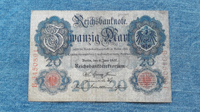 20 Mark 1907 Germania / serie 3450891 foto
