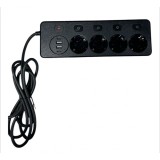 Prelungitor 2M 4 Prize usb 4 3250W BKL-504