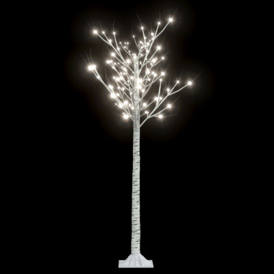 Pom Crăciun 140 LED-uri alb rece 1,5 m salcie interior/exterior foto