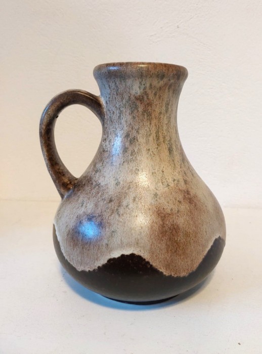 Vaza ceramica D&uuml;mler Breiden 038/20 Germania, anii 60-70, Fat Lava, vintage