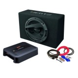 Cumpara ieftin Pachet Subwoofer auto HERTZ DBX 25.3 + Amplificator Hertz Dieci Power 2.200 + Kit de cabluri complet