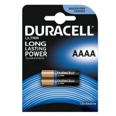 Baterii Alcaline AAAA LR61 1.5V DuraCell Blister 2