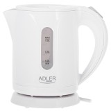Fierbator electric Adler, capacitate 0.8 l, filtru de sedimente, Alb