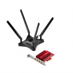 ADAPTOR RETEA ASUS intern wireless 2.4 GHz | 5 GHz PCI-E port 3100 Mbps antena externa x 4 &amp;amp;quot;PCE-AC88&amp;amp;quot; foto