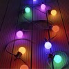 Ghirlanda Luminoasa 10m, 10 Becuri LED E27, Multicolor/Alb Cald, IP44, Exterior/Interior, 220V
