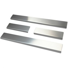 Set protectii cromate din otel pentru praguri, compatibile Audi A4 B8 (2007 - 2015), 4 bucati