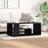 Masă de cafea vidaXL Negru Stejar 100x50x40 cm Lemn prelucrat