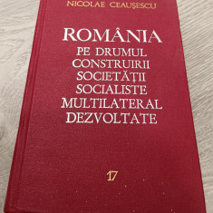 NICOLAE CEAUȘESCU - ROMÂNIA PE DRUMUL CONSTRUIRII SOCIETĂȚII SOCIALISTE VOL. 17