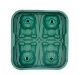 Forma pentru cuburi de gheata Bangp, silicon, verde, 19,1 x 14,7 x 6,7 cm