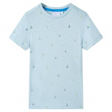 Tricou pentru copii, albastru deschis, 104, vidaXL