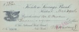 Cec Kenton Savings Bank 1886 VF WTMK - Cambie Veche
