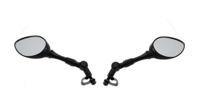 Set 2 oglinzi moto/atv, 112x80mm, filet M10 x 1.25, culoare negru Cod Produs: MX_NEW LU8003 foto