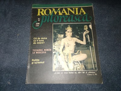 REVISTA ROMANIA PITOREASCA NR 8 1991 foto