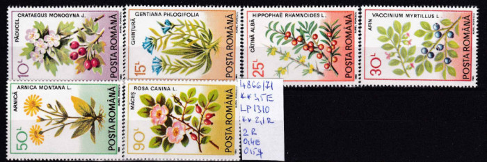 1993 Plante medicinale LP1310 MNH Pret 1,9+1 Lei