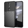 Husa Nokia 2.4 Thunder Tough Neagra, TPU, Protectie Anti-soc