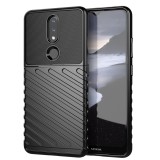 Husa TPU OEM Thunder Tough pentru Nokia 2.4, Neagra